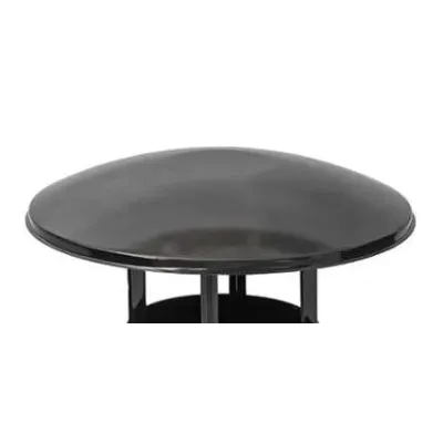 SOMBRERETE CHIMENEA 100mm ESMALTADO NEGRO 020023 PRACTIC