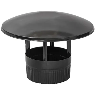SOMBRERETE CHIMENEA 150mm ESMALTADO NEGRO 022023 PRACTIC