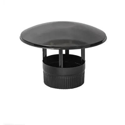 SOMBRERETE CHIMENEA 200mm ESMALTADO NEGRO 024023 PRACTIC