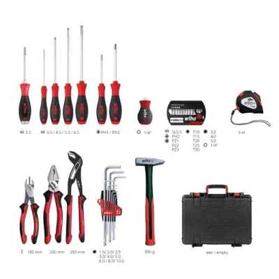 MALETA SET DE HERRAMIENTAS L MECANICO 45531 DE 36 PIEZAS WIHA