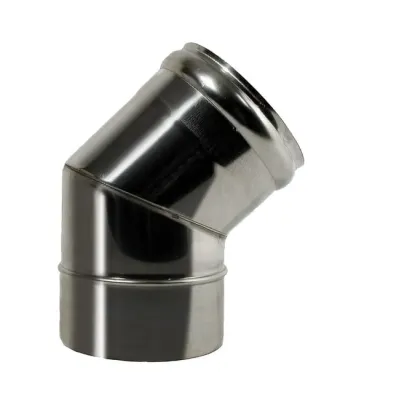 CODO SIMPLE PARED CI45 250mm x 45GRAD. ACERO INOX. AISI 304 20007250 BOFILL