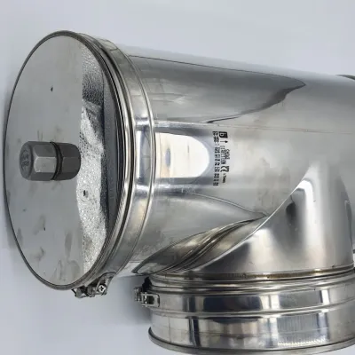 TE C/ TAPA DOBLE PARED TTDPS 150mm ACERO INOX. AISI 316 BOFILL 