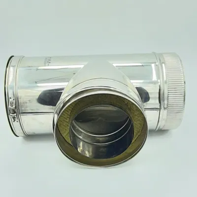 TE C/ TAPA DOBLE PARED TTDPS 150mm ACERO INOX. AISI 316 BOFILL 