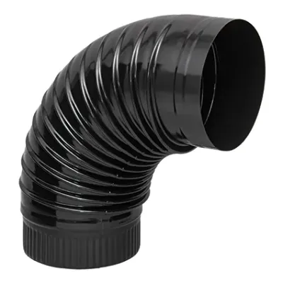 CODO ESCUADRA NEGRO 200mm x 88 GRADOS 024009 PRACTIC