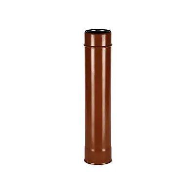 TUBO ALUMINIO INOXIDABLE MARRON D 80MM/1MT 606300 EDILKAMIN