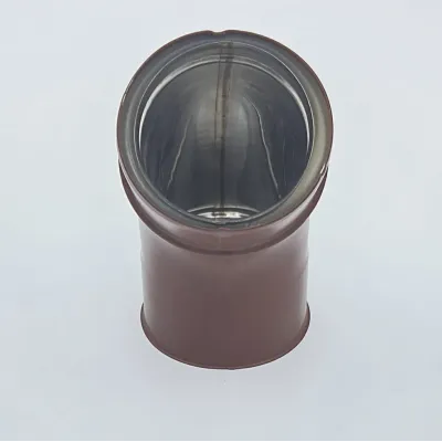 CURVA ALUMINIO INOXIDABLE MARRON DOBLE 45 GRADOS/80MM 606310 EDILKAMIN