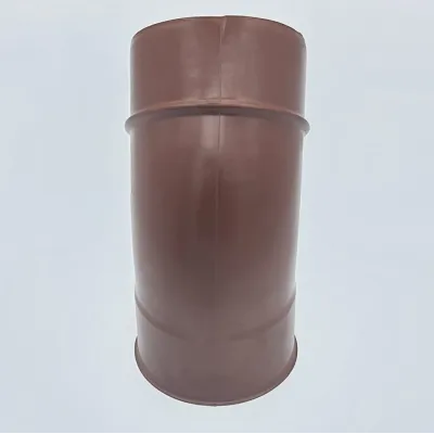 CURVA ALUMINIO INOXIDABLE MARRON DOBLE 45 GRADOS/80MM 606310 EDILKAMIN