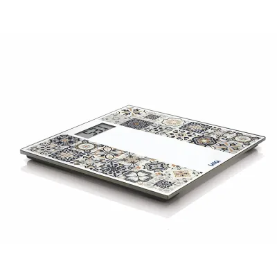 BASCULA BAÑO ELECTRONICA 07057 MAX.180KG ESTAMPADO MARRON LAICA