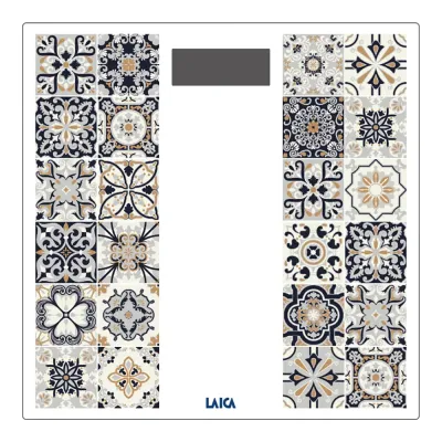 BASCULA BAÑO ELECTRONICA 07057 MAX.180KG ESTAMPADO MARRON LAICA