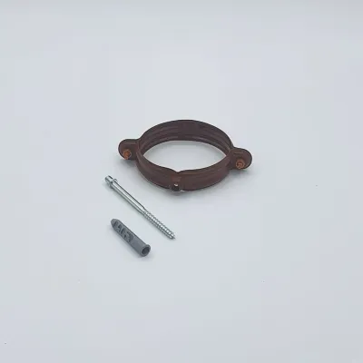 ABRAZADERA FIJA PARED ALUMINIO INOXIDABLE MARRON 80MM 606340 EDILKAMIN