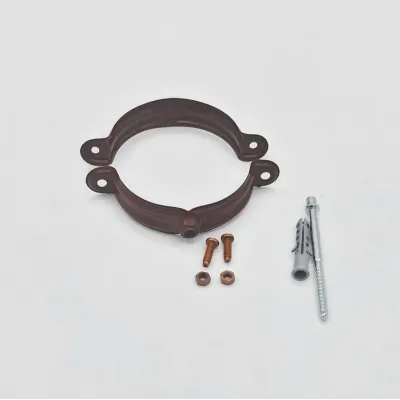 ABRAZADERA FIJA PARED ALUMINIO INOXIDABLE MARRON 80MM 606340 EDILKAMIN