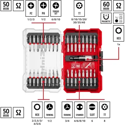 JUEGO PUNTAS LARGAS 50MM/49118903 X33UN.EINHELL