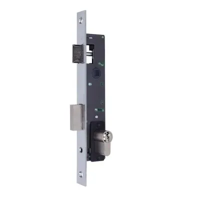 CERRADURA EMB. RESBALON + PALANCA E23 741140232 C/CIL. INOX ISEO