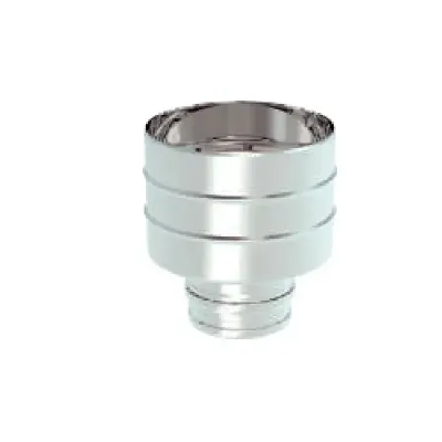 SOMBRERO ANTIRETORNO SIMPLE PARED 300mm ACERO INOX AISI 316  4016445 ROS