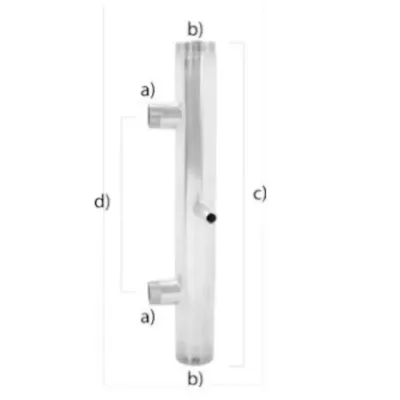 COLECTOR ASPIRACION DOBLE 2" x 1 1/4" 600MM/360 201887 INOX 