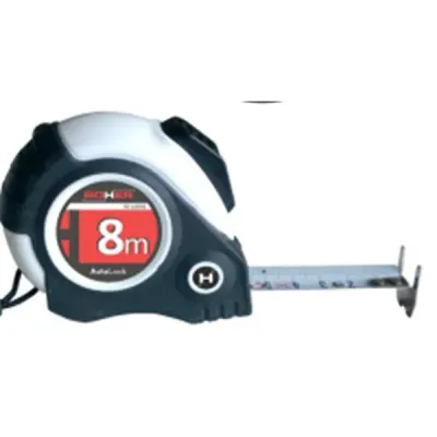 FLEXOMETRO AUTOLOCK 8M/25MM CINTA BLANCA ROHER
