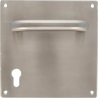 MANILLA C/PLACA 3CB85 180X180 C/BOCALLAVE INOX 18/8 AMIG