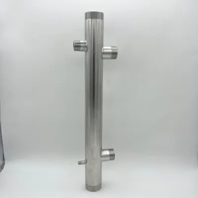 COLECTOR IMPULSION DOBLE 2" x 1 1/4" 600mm Ejes360mm 201400 INOX HIDROBEX
