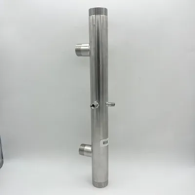 COLECTOR IMPULSION DOBLE 2"X1 1/4" 203160 600mm EJES360mm INOX HIIDROBEX