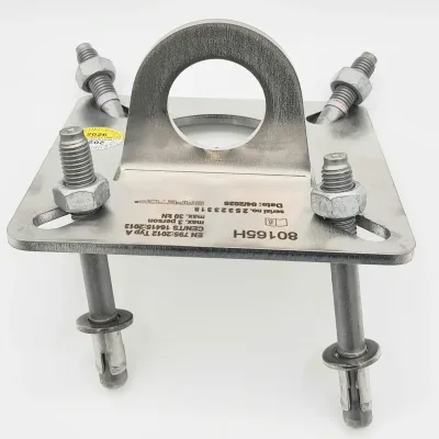 SET ANCLAJE PLETINA ACERO+TORNILLO HORMIGON 80165H SAFETOP