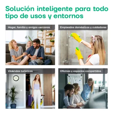 CERRADURA INTELIGENTE SPIN SSA100N CONTROL REMOTO NEGRO ARREGUI