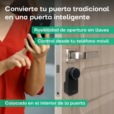 CERRADURA INTELIGENTE SPIN SSA100N CONTROL REMOTO NEGRO ARREGUI