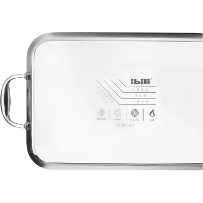 GRILL PLANCHA TRIPLY NATURAL 653638/38X25MM INOX IBILI