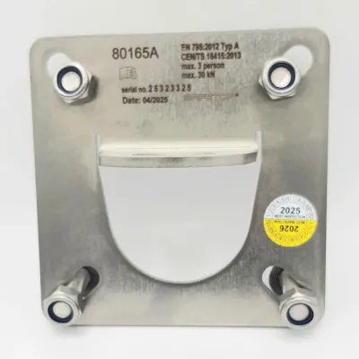 SET ANCLAJE PLETINA ACERO + TORNILLOS ESTRUCTURA METALICA  80165A SAFETOP