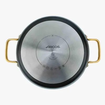 CACEROLA BAJA SAMOA ICONIC 24CM ALUMINIO FORJADO NEGRO ARCOS