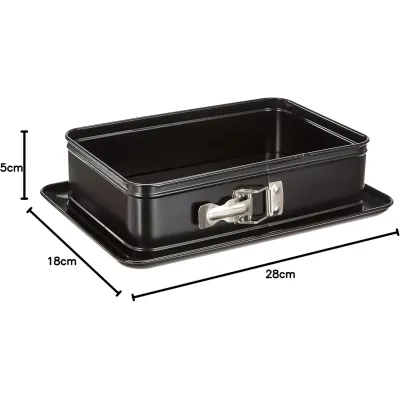 MOLDE DESMONTABLE RECTANGULAR 28X18CM CON BASE EXTRA IBILI