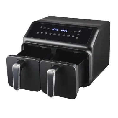 FREIDORA AIRE DOBLE 35376/2200W 8LTS NEGRA KUKEN