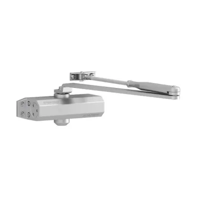 CIERRAPUERTAS DC110-EV1 EN3 BRAZO ARTICULADO PLATA TESA