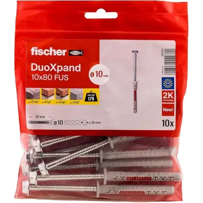 TACO LARGO DUOXPAND 10X80MM 562210 BOLSA FISCHER