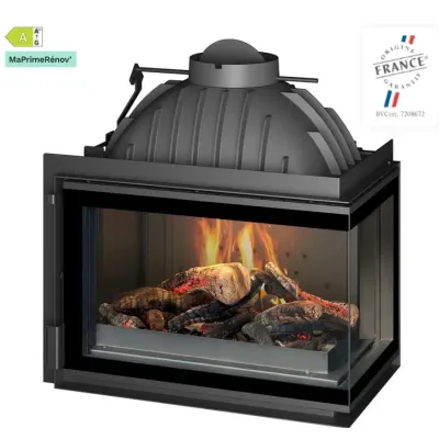 CHIMENEA HOGAR 700 ANGULO CRISTAL DERECHO C/REGISTRO P627382 INVICTA