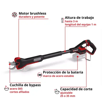 TIJERA PODADORA GP-LS 18/35 Li BL-Solo 3408360 EINHELL