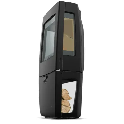 ESTUFA LEÑA SENSE 203 - 7KW ESMALTADA NEGRO DOVRE 