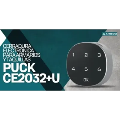 CERRADURA ELECTRONICA PUCK MUEBLE TAQUILLA CE2032+U ARREGUI