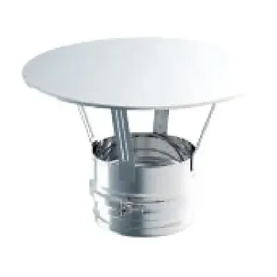 SOMBRERO ANTILLUVIA PARED SIMPLE INOX AISI 316L 80MM SCH