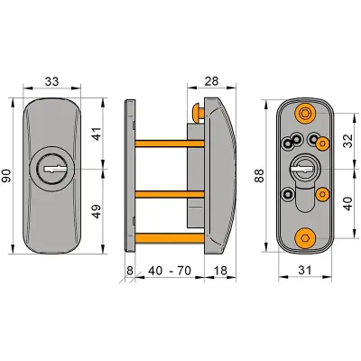 ESCUDO PROTECTOR SCUTUM 10300/910300 BIC.ORO LINCE