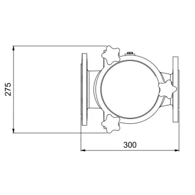 PREFILTRO BOMBA PISCINA FUNDICION HORIZONTAL DN80/DN80  PSH
