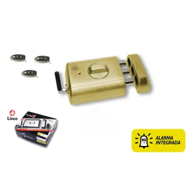 CERROJO ELECTRONICO 4940-TK HL LATONADO LINCE