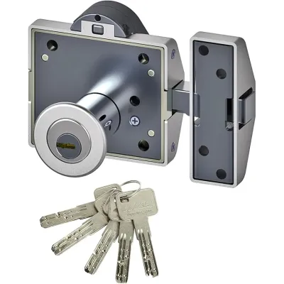 CERROJO 7930-RSA C/ALARMA CROMO MATE LINCE
