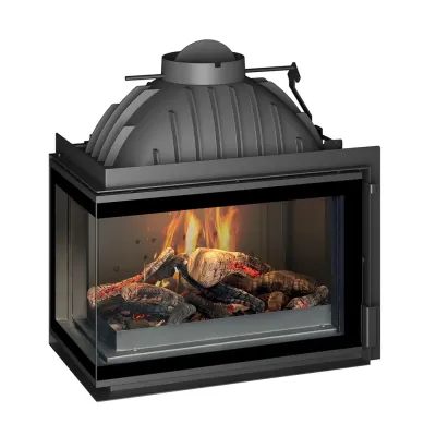CHIMENEA HOGAR 700 ANGULO CRISTAL IZQUIERDO C/REGISTRO P627383 INVICTA