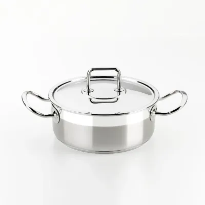 CACEROLA PROFESIONAL C/TAPA 26CM A340356 ACERO INOX BRA
