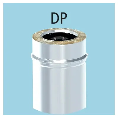 TUBO CHIMENEA EXTENSIBLE DP 150MM/335-565MM INOX304/304 2700166 ROS