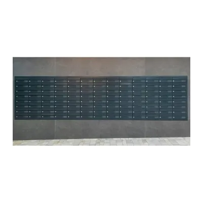 BUZON CORREO UNIVERS BAT-2 C-NEGRO P-INOX U3025 ARREGUI