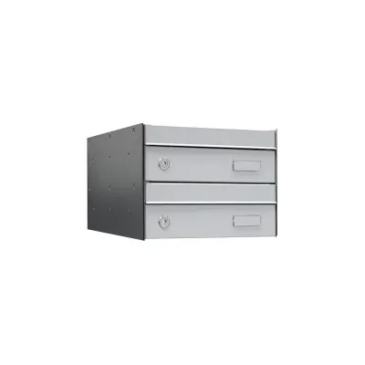 BUZON CORREO UNIVERS BAT-2 C-NEGRO P-INOX U3025 ARREGUI