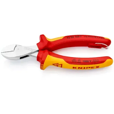 ALICATE CORTE DIAGONAL X-CUT 73 06 160 T BK 160MM KNIPEX
