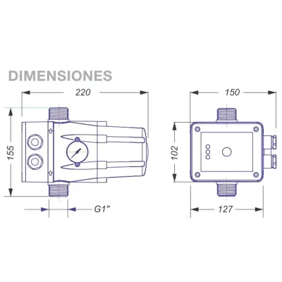 CONTROLADOR PRESION OPTIMATIC FC15 1,5BAR 230Vca 10A CABLEADO COELBO 