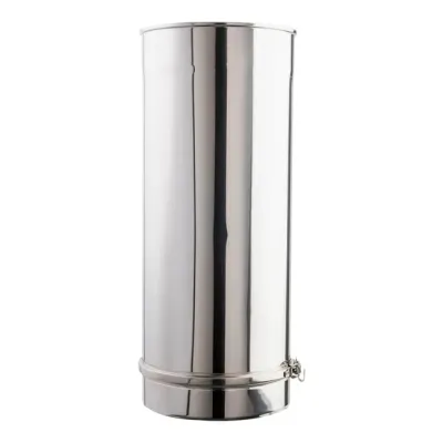 TUBO CHIMENEA DOBLE PARED 200MM 0,5MT INOX AISI 304/304 2700274 ROS